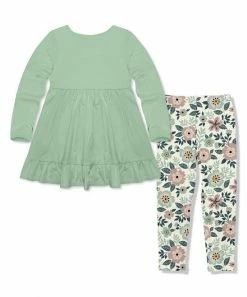 Top 10 π Millie Loves Lily Sage Long-Sleeve Babydoll Top & Cream Flower Leggings - Infant, Toddler & π§ Girls For Baby & Maternity β€οΈ 5 Top 10 π Millie Loves Lily Sage Long-Sleeve Babydoll Top & Cream Flower Leggings - Infant, Toddler & π§ Girls For Baby & Maternity β€οΈ -Little Millie-shop zu101018434 alt 2 tm1636045761