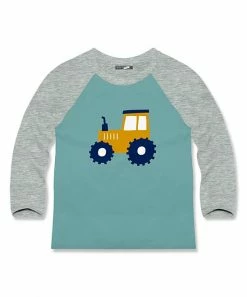 Brand new 🌟 Millie & Maxx Nile Blue Tractor Long-Sleeve Crewneck Top - Toddler For Kids ❤️