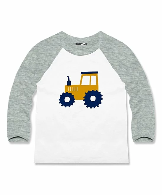 Hot Sale π€© Millie & Maxx White Tractor Long-Sleeve Crewneck Top - Toddler For Kids π 1 Hot Sale π€© Millie & Maxx White Tractor Long-Sleeve Crewneck Top - Toddler For Kids π