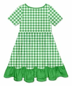 New π Millie Loves Lily Green Gingham Four Leaf Clover Button-Front π Dress - Toddler For Kids π 5 New π Millie Loves Lily Green Gingham Four Leaf Clover Button-Front π Dress - Toddler For Kids π -Little Millie-shop zu101232777 alt 2 tm1640619561