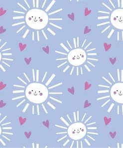 Buy 👍 Millie Loves Lily Periwinkle & White Happy Sun Short-Sleeve Pajama Set - 👧 Girls For Kids 🔔 -Little Millie-shop zu101243026 alt 2 tm1640265835