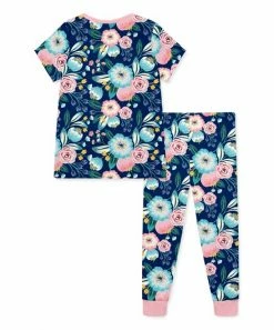 Hot Sale π Millie Loves Lily Navy & Pink Famous Floral Short-Sleeve Pajama Set - π§ Girls For Kids π― 5 Hot Sale π Millie Loves Lily Navy & Pink Famous Floral Short-Sleeve Pajama Set - π§ Girls For Kids π― -Little Millie-shop zu101243052 alt 2 tm1640265835