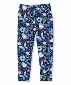 Cheapest 🎉 Millie Loves Lily Navy Butterfly Garden Leggings - Infant, Toddler & 👧 Girls For Kids 🧨