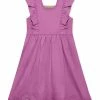 Coupon 🎉 Simply Millie By Millie Loves Lily Violet Ruffle Square-Neck A-Line 👗 Dress - Toddler & 👧 Girls For Kids ✨