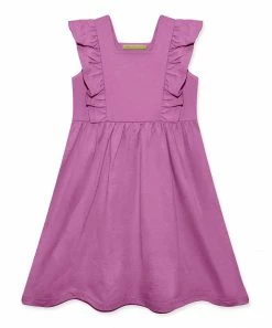 Coupon 🎉 Simply Millie By Millie Loves Lily Violet Ruffle Square-Neck A-Line 👗 Dress - Toddler & 👧 Girls For Kids ✨