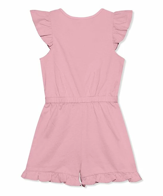 Outlet 𧨠Simply Millie By Millie Loves Lily Dusty Pink Ruffle-Trim Button-Front Romper - π§ Girls For Kids π 2 Outlet 𧨠Simply Millie By Millie Loves Lily Dusty Pink Ruffle-Trim Button-Front Romper - π§ Girls For Kids π - Image 2