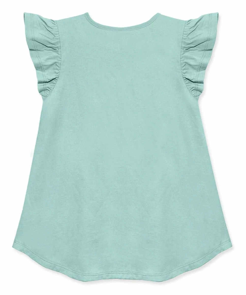 Cheapest β¨ Simply Millie By Millie Loves Lily Mint Hi-Low Angel-Sleeve Top - π§ Girls For Kids π 2 Cheapest β¨ Simply Millie By Millie Loves Lily Mint Hi-Low Angel-Sleeve Top - π§ Girls For Kids π - Image 2