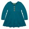 Outlet 👍 Simply Millie By Millie Loves Lily Teal Ruffle-Accent Button-Front Babydoll Tunic - Toddler For Kids 🤩