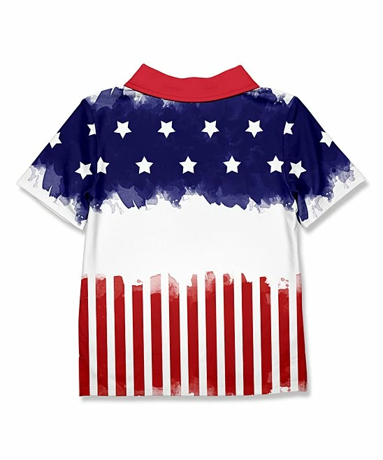 Budget π₯ Millie & Maxx Red Stars & Stripes Polo - Toddler For Kids π 3 Budget π₯ Millie & Maxx Red Stars & Stripes Polo - Toddler For Kids π - Image 3