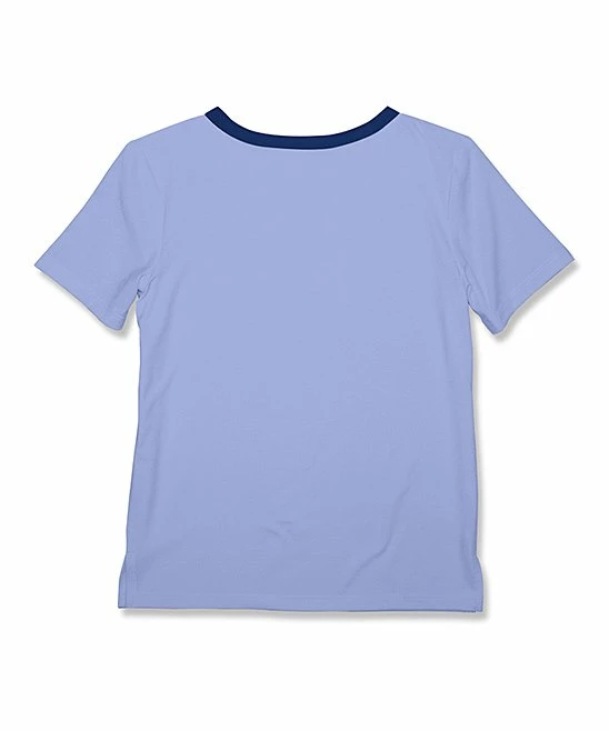 Hot Sale π Millie & Maxx Periwinkle & Navy Contrast-Pocket Short-Sleeve Henley - Toddler & Boys For Kids π₯ 2 Hot Sale π Millie & Maxx Periwinkle & Navy Contrast-Pocket Short-Sleeve Henley - Toddler & Boys For Kids π₯ - Image 2