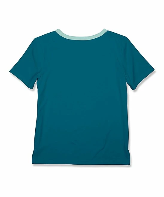 Discount π₯ Millie & Maxx Teal & Mint Contrast-Pocket Short-Sleeve Henley - Toddler & Boys For Kids π 2 Discount π₯ Millie & Maxx Teal & Mint Contrast-Pocket Short-Sleeve Henley - Toddler & Boys For Kids π - Image 2