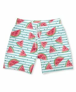 Brand new 👍 Millie & Maxx Mint & Pink Watermelon Swim Trunks - Toddler & Boys For Kids 😉