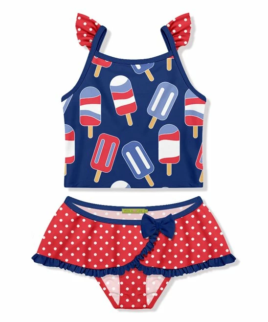 Outlet π Millie Loves Lily Navy & Red Polka Dot Ice Pop π Skirted Tankini - π§ Girls For Kids π₯° 1 Outlet π Millie Loves Lily Navy & Red Polka Dot Ice Pop π Skirted Tankini - π§ Girls For Kids π₯°