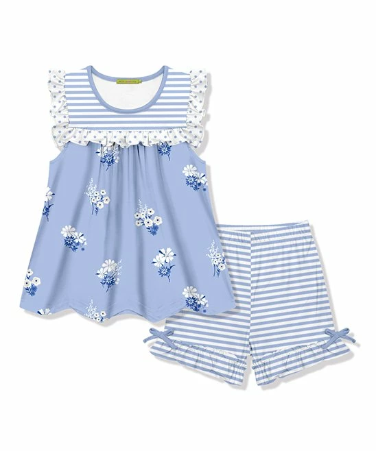 Best reviews of β€οΈ Millie Loves Lily Periwinkle & White Floral Sleeveless Top & Stripe Shorts - Toddler & π§ Girls For Kids 𧨠1 Best reviews of β€οΈ Millie Loves Lily Periwinkle & White Floral Sleeveless Top & Stripe Shorts - Toddler & π§ Girls For Kids π§¨