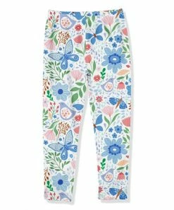 Cheapest 🎁 Millie Loves Lily White Butterfly Garden Leggings - Infant, Toddler & 👧 Girls For Kids 😉