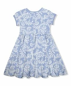 Top 10 🛒 Millie Loves Lily Periwinkle Floral Bow-Accent Cap-Sleeve A-Line 👗 Dress - Infant For Kids 🌟 -Little Millie-shop zu102285543 alt 2 tm1640269809