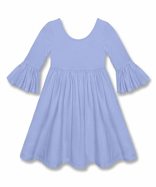 Brand new π Simply Millie By Millie Loves Lily Periwinkle Ruffle-Sleeve A-Line π Dress - Toddler For Kids π 1 Brand new π Simply Millie By Millie Loves Lily Periwinkle Ruffle-Sleeve A-Line π Dress - Toddler For Kids π