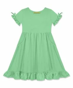 Cheap ✔️ Simply Millie By Millie Loves Lily Jade Bow-Sleeve A-Line 👗 Dress - Infant & 👧 Girls For Kids ⭐