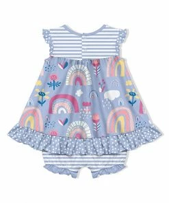 New π― Little Millie Periwinkle Rainbows π Skirted Bubble Bodysuit - Infant For Kids π― 5 New π― Little Millie Periwinkle Rainbows π Skirted Bubble Bodysuit - Infant For Kids π― -Little Millie-shop zu102424207 alt 3 tm1640787212