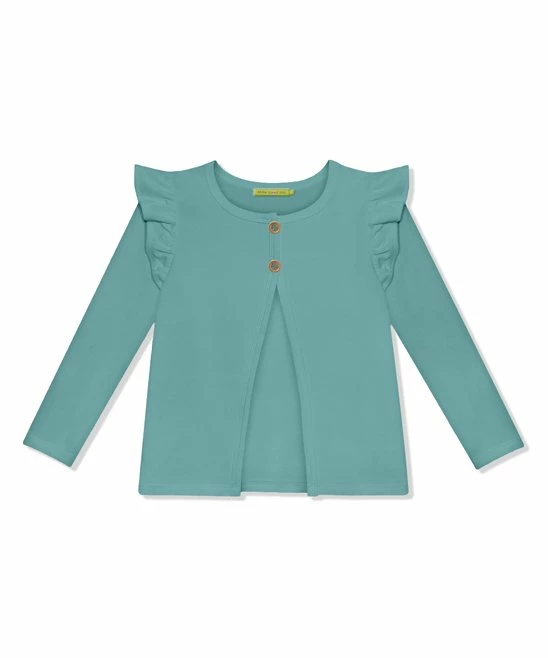 Promo π Simply Millie By Millie Loves Lily Nile Blue Button-Front French Terry Cardigan - π§ Girls For Kids π 1 Promo π Simply Millie By Millie Loves Lily Nile Blue Button-Front French Terry Cardigan - π§ Girls For Kids π