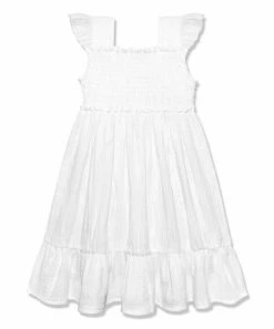 Cheapest π Simply Millie By Millie Loves Lily White Ruffle-Trim Gauze Smock A-Line π Dress - Infant For Kids π 5 Cheapest π Simply Millie By Millie Loves Lily White Ruffle-Trim Gauze Smock A-Line π Dress - Infant For Kids π -Little Millie-shop zu102580414 alt 2 tm1641586145
