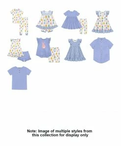 Buy 🔔 Millie Loves Lily Periwinkle Floral Wisp Ruffle-Hem Angel-Sleeve 👗 Dress - 👧 Girls For Kids 😍 -Little Millie-shop zu102580695 alt 2 tm1641596335