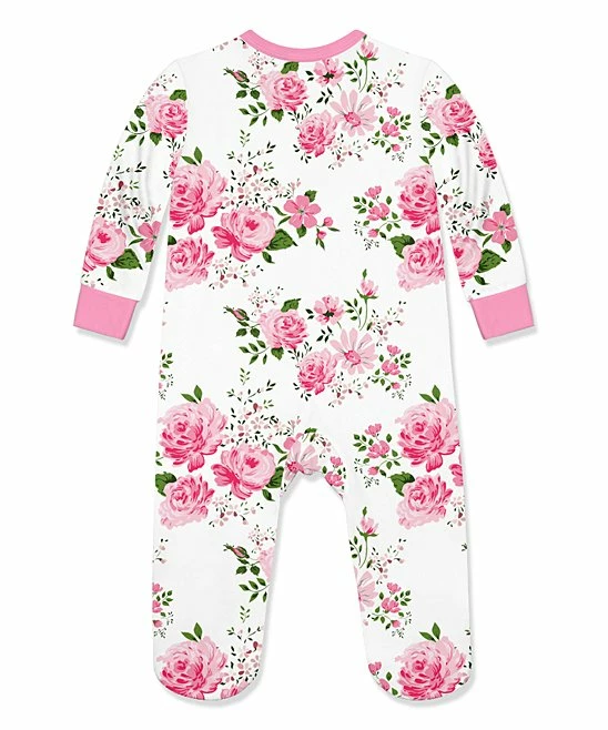 Best reviews of π Little Millie Pink Wedding Floral Ruffle-Trim Footie - Infant For Baby & Maternity π 3 Best reviews of π Little Millie Pink Wedding Floral Ruffle-Trim Footie - Infant For Baby & Maternity π - Image 3