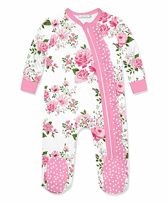 Best reviews of π Little Millie Pink Wedding Floral Ruffle-Trim Footie - Infant For Baby & Maternity π 1 Best reviews of π Little Millie Pink Wedding Floral Ruffle-Trim Footie - Infant For Baby & Maternity π