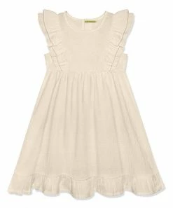 Top 10 ✔️ Simply Millie By Millie Loves Lily Cream Double-Ruffle Sleeveless A-Line 👗 Dress - 👧 Girls For Kids 😉