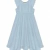 Buy 😉 Simply Millie By Millie Loves Lily Light Blue Ruffle-Hem Gauze Angel-Sleeve 👗 Dress - Toddler For Kids 🌟