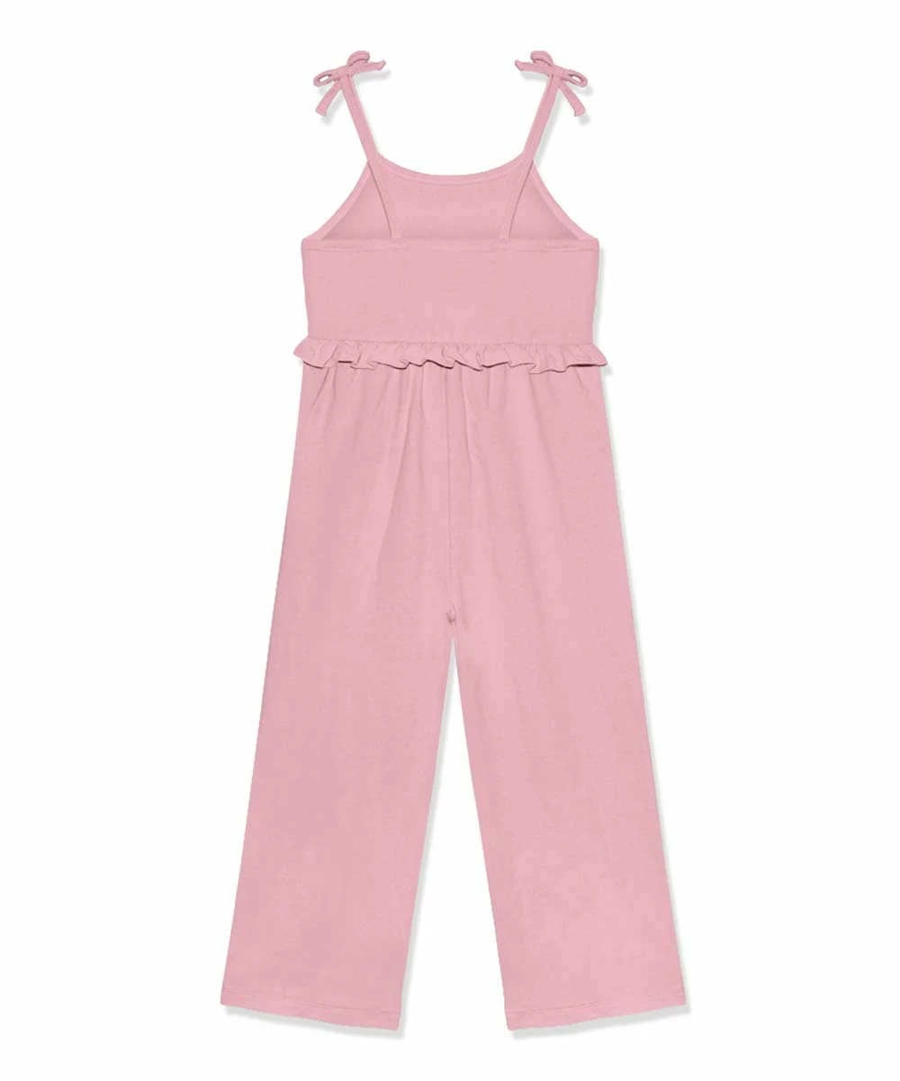 Cheapest π Simply Millie By Millie Loves Lily Dusty Pink Ruffle-Accent Bow-Strap Overalls - π§ Girls For Kids π 2 Cheapest π Simply Millie By Millie Loves Lily Dusty Pink Ruffle-Accent Bow-Strap Overalls - π§ Girls For Kids π - Image 2