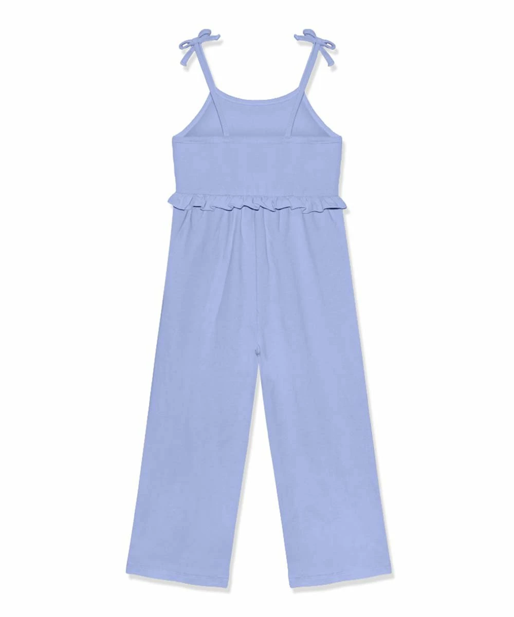 Outlet β€οΈ Simply Millie By Millie Loves Lily Periwinkle Ruffle-Accent Bow-Strap Overalls - π§ Girls For Kids π 2 Outlet β€οΈ Simply Millie By Millie Loves Lily Periwinkle Ruffle-Accent Bow-Strap Overalls - π§ Girls For Kids π - Image 2
