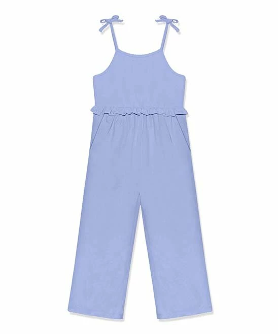Outlet β€οΈ Simply Millie By Millie Loves Lily Periwinkle Ruffle-Accent Bow-Strap Overalls - π§ Girls For Kids π 1 Outlet β€οΈ Simply Millie By Millie Loves Lily Periwinkle Ruffle-Accent Bow-Strap Overalls - π§ Girls For Kids π