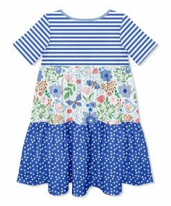 Cheap 🥰 Millie Loves Lily White Butterfly Garden Tiered Button-Front A-Line 👗 Dress - Infant, Toddler & 👧 Girls For Kids 😉 -Little Millie-shop zu103332589 alt 2 tm1644964532