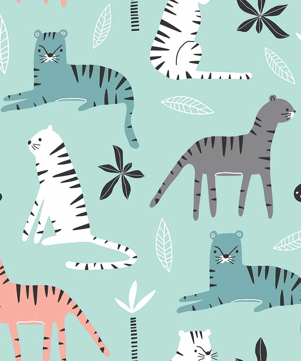 Best Pirce π₯ Little Millie Mint Jungle Tiger Tee & Teal Pants - Infant & Toddler For Kids β 2 Best Pirce π₯ Little Millie Mint Jungle Tiger Tee & Teal Pants - Infant & Toddler For Kids β - Image 2