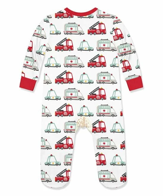 Flash Sale π Little Millie White Helper Vehicles Footie - Infant For Baby & Maternity π 3 Flash Sale π Little Millie White Helper Vehicles Footie - Infant For Baby & Maternity π - Image 3