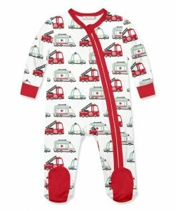 Flash Sale 😍 Little Millie White Helper Vehicles Footie - Infant For Baby & Maternity 👏