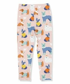 Coupon 🛒 Millie Loves Lily Pink 🐕 Dog Park Leggings - Toddler For Kids ⌛ -Little Millie-shop zu103399246 alt 2 tm1650635583