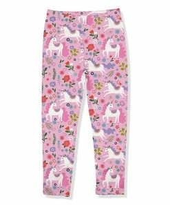 Best Sale 😀 Millie Loves Lily Pink Floral Unicorn Leggings - Toddler For Kids 😉
