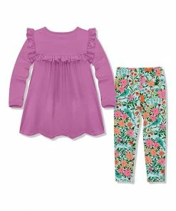 Buy β Millie Loves Lily Violet Ruffle-Accent Top & Mint Tara Floral Leggings - Toddler & π§ Girls For Kids π 5 Buy β Millie Loves Lily Violet Ruffle-Accent Top & Mint Tara Floral Leggings - Toddler & π§ Girls For Kids π -Little Millie-shop zu103399253 alt 2 tm1652214029