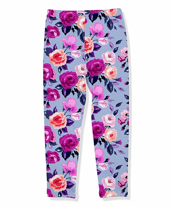 Budget π Millie Loves Lily Periwinkle Rose Leggings - Toddler & π§ Girls For Kids π€© 3 Budget π Millie Loves Lily Periwinkle Rose Leggings - Toddler & π§ Girls For Kids π€© - Image 3