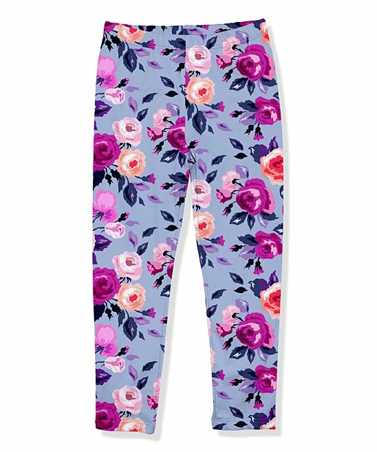 Budget π Millie Loves Lily Periwinkle Rose Leggings - Toddler & π§ Girls For Kids π€© 1 Budget π Millie Loves Lily Periwinkle Rose Leggings - Toddler & π§ Girls For Kids π€©