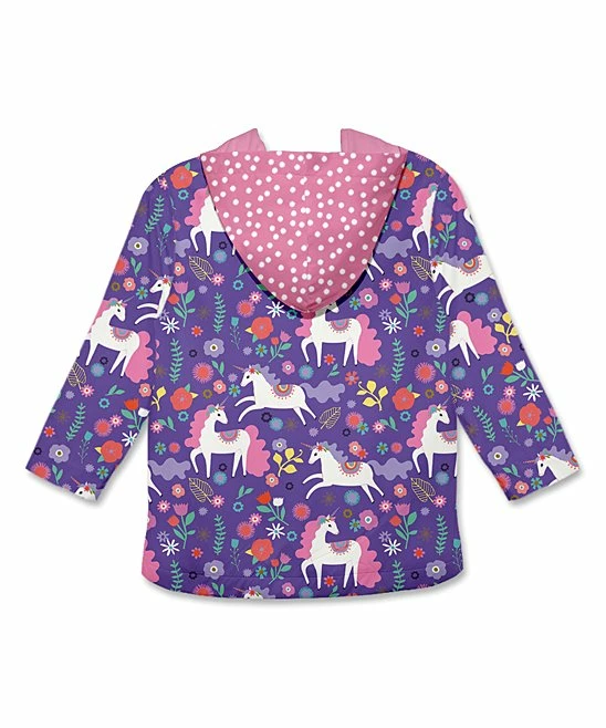 Best deal π Millie Loves Lily Purple Floral Unicorn Pocket Hooded Raincoat - Toddler For Kids π 3 Best deal π Millie Loves Lily Purple Floral Unicorn Pocket Hooded Raincoat - Toddler For Kids π - Image 3