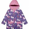 Best deal 🔔 Millie Loves Lily Purple Floral Unicorn Pocket Hooded Raincoat - Toddler For Kids 👏