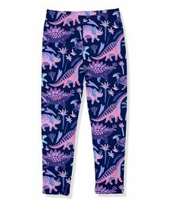 Deals 😀 Millie Loves Lily Navy & Purple Boho Dino Leggings - Toddler For Kids 🌟