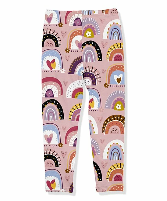 Hot Sale π€© Millie Loves Lily Mauve Rainbow Hearts Leggings - Toddler & π§ Girls For Kids π 3 Hot Sale π€© Millie Loves Lily Mauve Rainbow Hearts Leggings - Toddler & π§ Girls For Kids π - Image 3