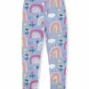 Best Sale ⭐ Millie Loves Lily Periwinkle Floral Rainbow Leggings - Toddler & 👧 Girls For Kids 🎉