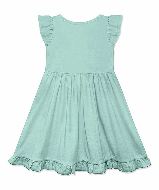 Best deal π Simply Millie By Millie Loves Lily Mint & Nile Blue Button-Front Angel-Sleeve π Dress - Toddler For Kids π₯ 2 Best deal π Simply Millie By Millie Loves Lily Mint & Nile Blue Button-Front Angel-Sleeve π Dress - Toddler For Kids π₯ - Image 2