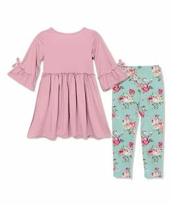 Discount π₯ Millie Loves Lily Dusty Pink A-Line π Dress & Mint Floral Leggings - π§ Girls For Kids π 5 Discount π₯ Millie Loves Lily Dusty Pink A-Line π Dress & Mint Floral Leggings - π§ Girls For Kids π -Little Millie-shop zu103407411 alt 2 tm1650635220