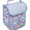 Best Pirce ❤️ Millie Loves Lily Periwinkle Spring Rainbow One-Handle Lunch Bag For Home & Garden 😉